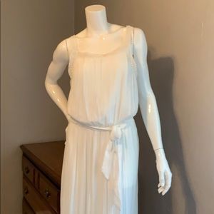 White boho maxi dress